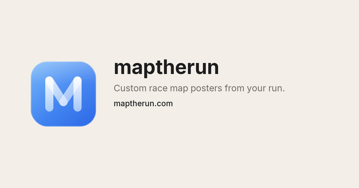 For the runners out there - Here is a way to create a poster for your past races logo